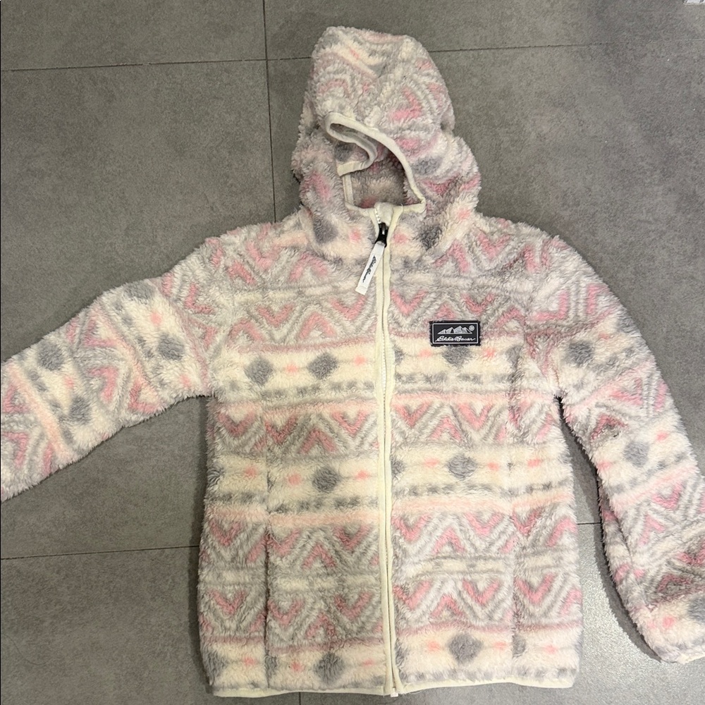 Jack Wolfskin Pink and Gray Kids Hoodie